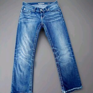 BUCKLE - BKE DENIM Sabrina - Women's Size 27 (29x24) Distressed Whiskered Jeans